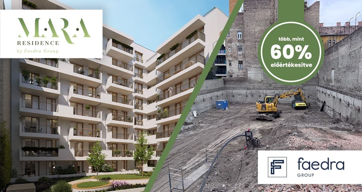 60% feletti előértékesítésnél tart a MARA Residence