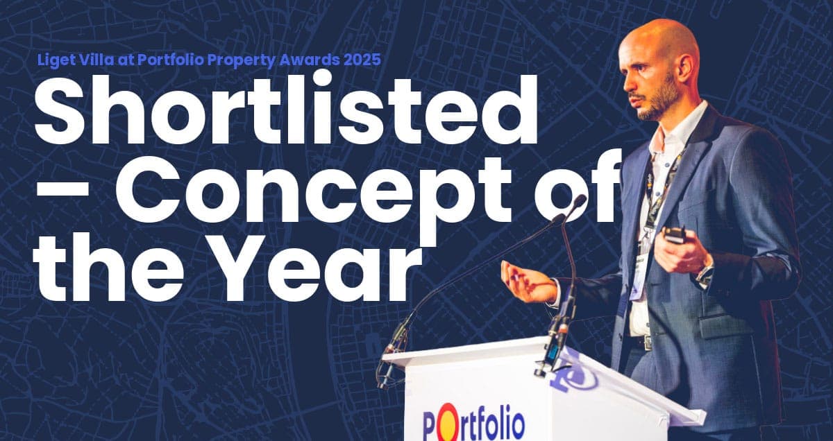 A Liget Villa az Év Koncepciója kategória döntőse a Portfolio Property Awards 2025 versenyén