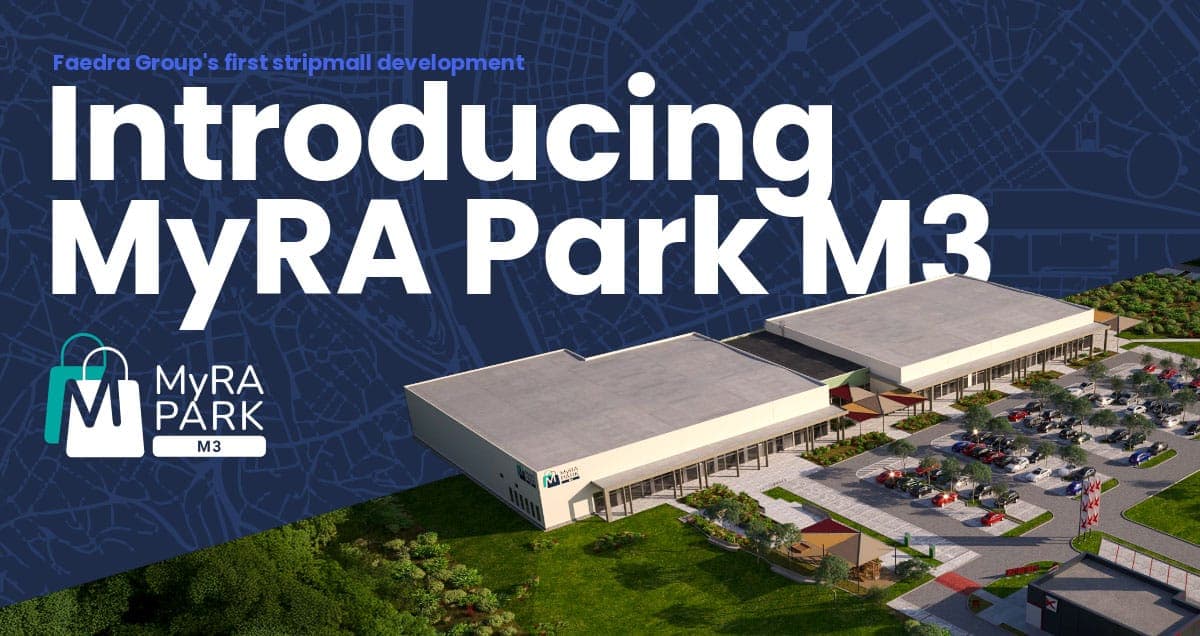 Bemutatkozik a MyRA Park M3 – a Faedra Group legújabb stripmall fejlesztése