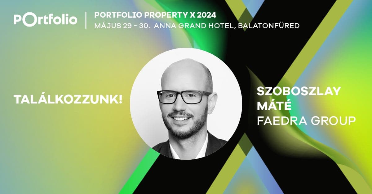 Szoboszlay Máté a Portfolio Property X konferencián
