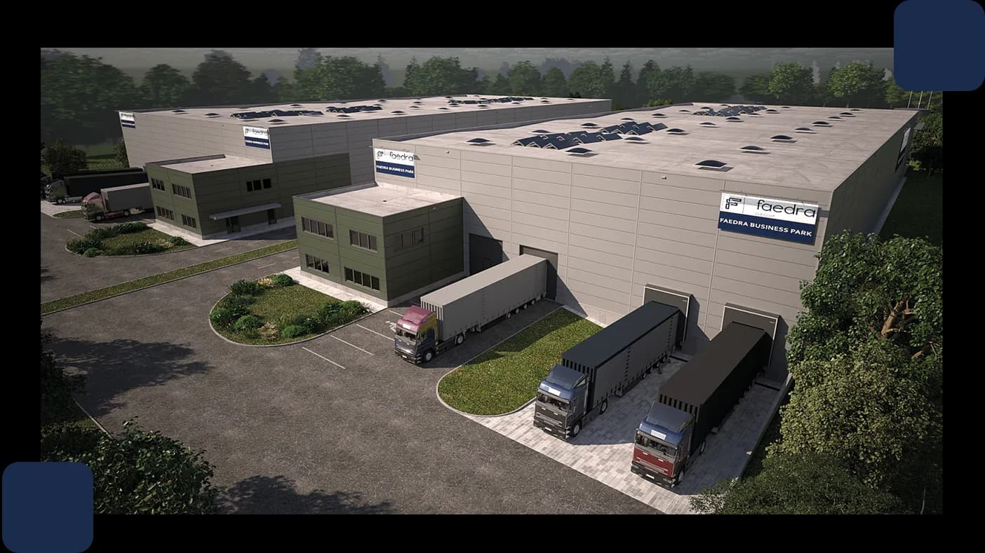 Faedra Business Park site visualization